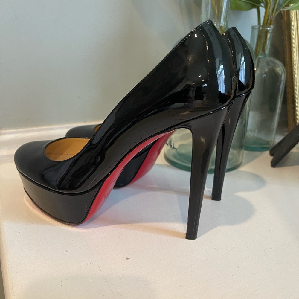 Christian Louboutin black Patton leather platform